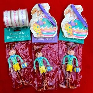 Bendable Rabbit American Greeting, kaleidoscope, tape and note pad with pen